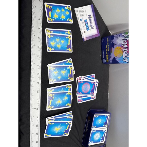 R&R Games Hanabi Fireworks Card Game Tin Travel Game Complete Excellent Light Sc - Picture 10 of 11